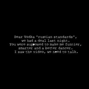 Vodka fail