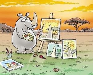 Paintings By A Rhino