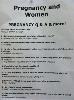 Pregnancy QA