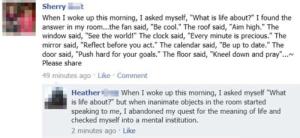 What’s life about?