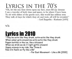 Evolution of music lyrics