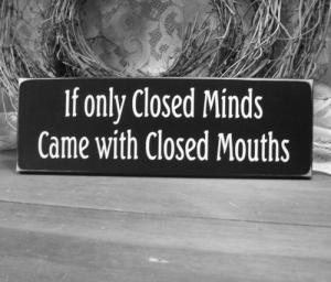 Closed minds