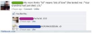 Grandma died