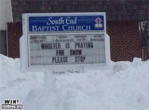 Stop praying!