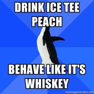 Drink ice tea peach
