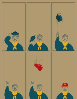 From University to McDonalds