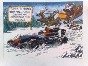 Santa is faster..