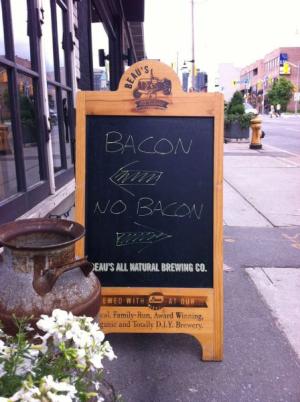 No bacon