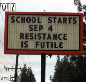 Resistance if futile!