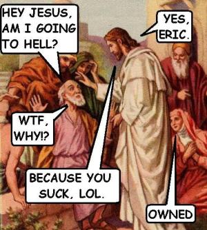 You go to hell