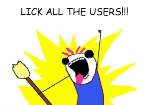 Lick all users!