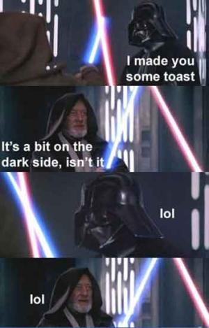 Dark toast