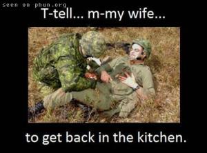 Tell my wife
