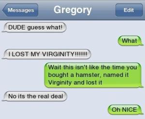 Hamsters and virginity