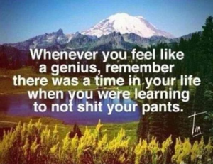 Remember that!