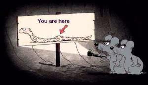 You are here sign