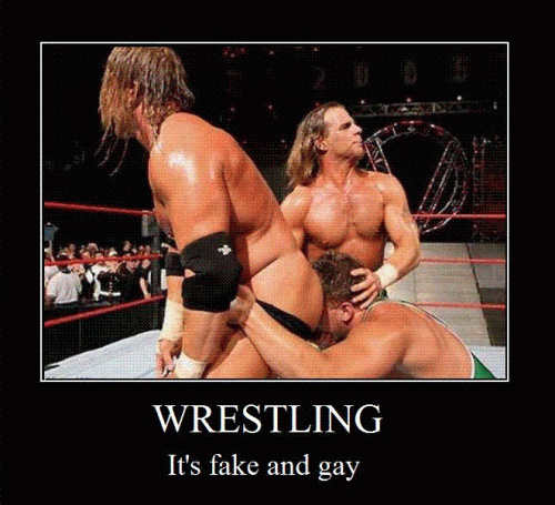 Wrestling, fake & gay