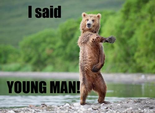 Young man, there's no need to feel down!