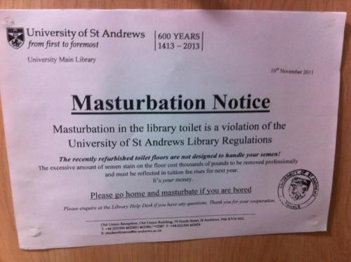 Masturbation not allowed