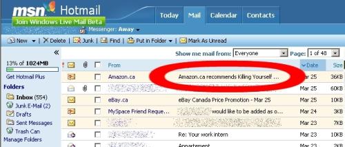 Amazon recommends