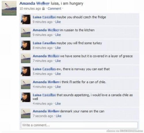 Luisa, I'm hungry