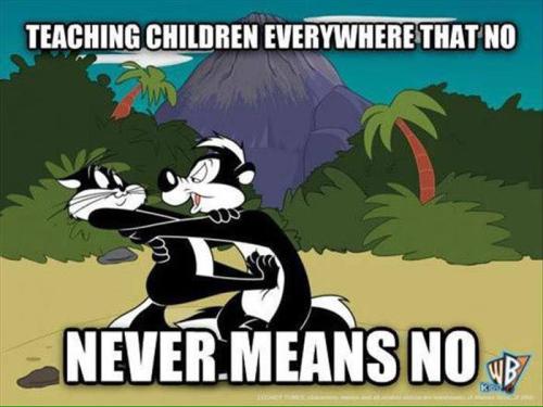 Teaching no never means no