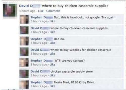 Chicken Casserole supplies