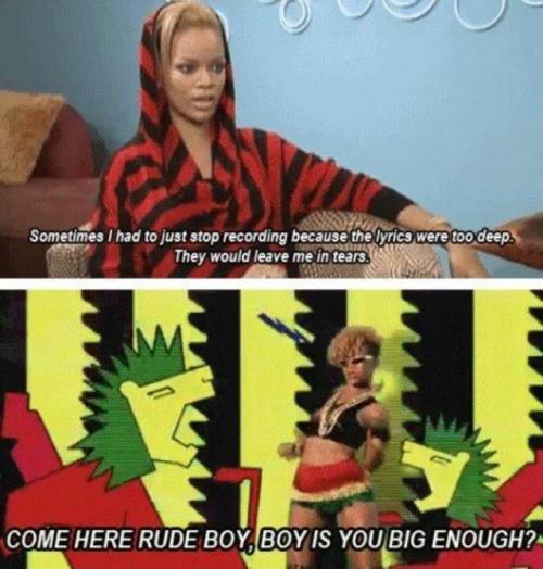 Sad Rihanna...sometimes
