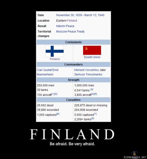 Finland, be afraid