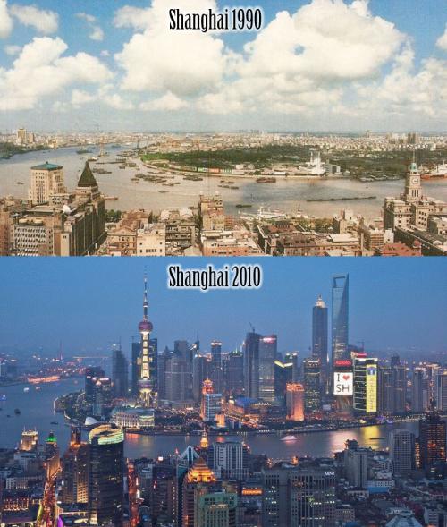 Shanghai now and then