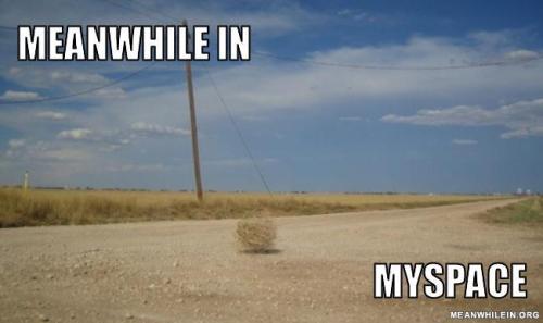 Meanwhile on myspace...