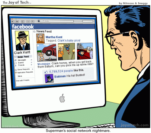 Superman in facebook