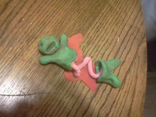 Just spending some quality time with my kids...playing with Playdoh...