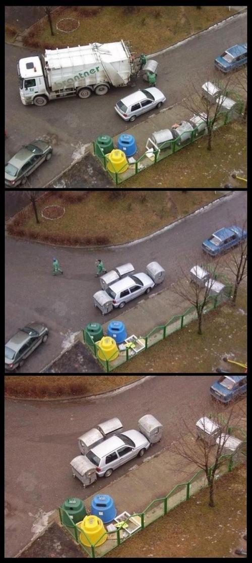Garbage man revenge:)