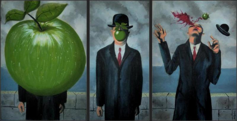 The Son of Man, in the face
