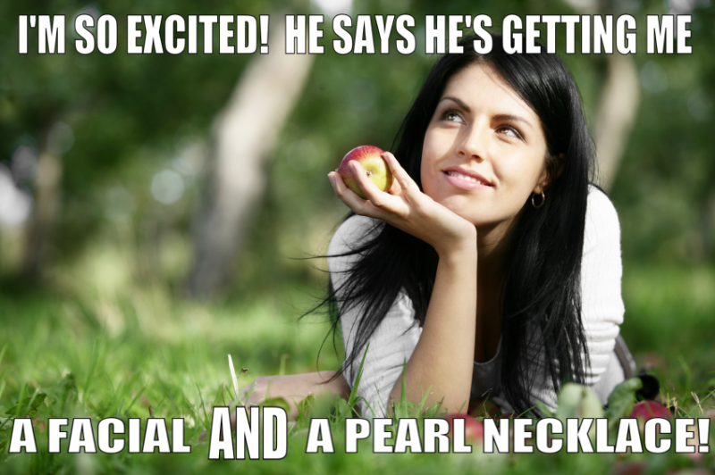 Pearl necklace and...